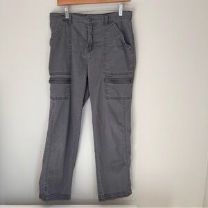 Stylish Gray Wide Leg Cargo Pants
